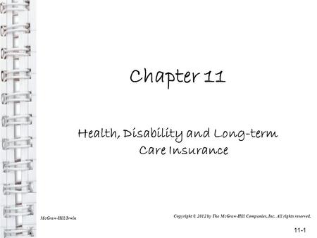 Health, Disability and Long-term Care Insurance