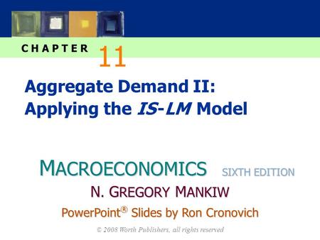 M ACROECONOMICS C H A P T E R © 2008 Worth Publishers, all rights reserved SIXTH EDITION PowerPoint ® Slides by Ron Cronovich N. G REGORY M ANKIW Aggregate.