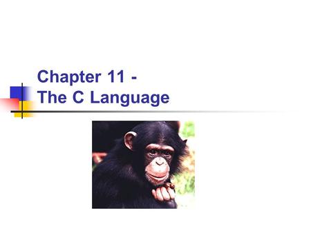 Chapter 11 - The C Language. BYU CS/ECEn 124The C Language2 Topics to Cover… ISR’s High Level Languages Compilers vs. Interpreters The C Language 1 st.