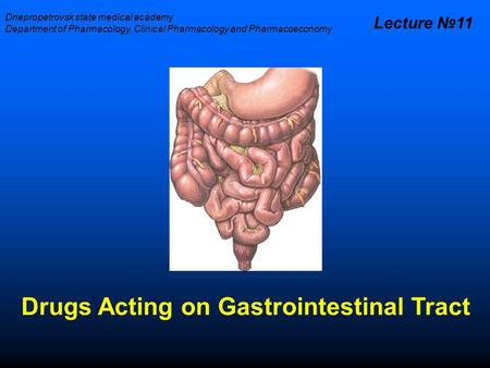 Drugs Acting on Gastrointestinal Tract