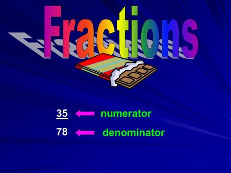 35 78 numerator denominator. Fractions can be written in both fraction and decimal form. Fraction 7 10 10 1 100 100 19 19 100 100 11000 23 231000 471.