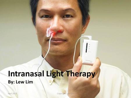 Intranasal Light Therapy