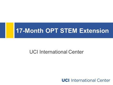 17-Month OPT STEM Extension