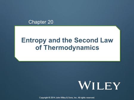 Entropy and the Second Law of Thermodynamics