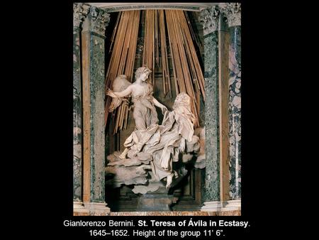 GB 1598-1680 Represent a famous vision describe with frank clarity by Teresa arrow transporting her to a state of ecstatic oneness with God. Charged with.