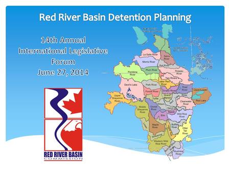 Long Term Flood Solutions Plan for the Basin Planning for the 20% Flow Reduction Distributed Detention Strategies for Individual Watershed DistrictsHalstad.