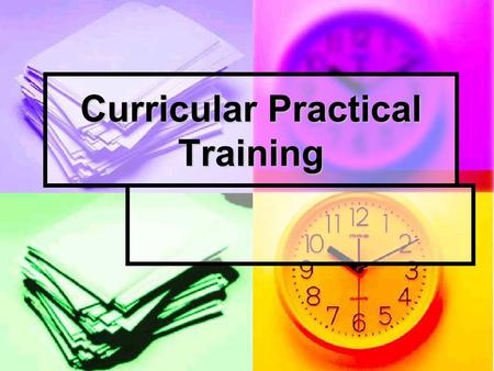 Curricular Practical Training