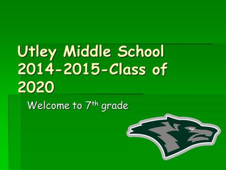 Utley Middle School Class of 2020