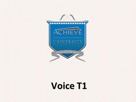 Voice T1. Objectives  Understand functionality of T1s for voice  Differentiate between analog and digital versions of T1 circuits  Recognize the differences.