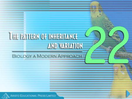 Introduction Heredity: tendency of an individual to resemble his parents Variation: the differences between individuals of the same species Genetics: the.