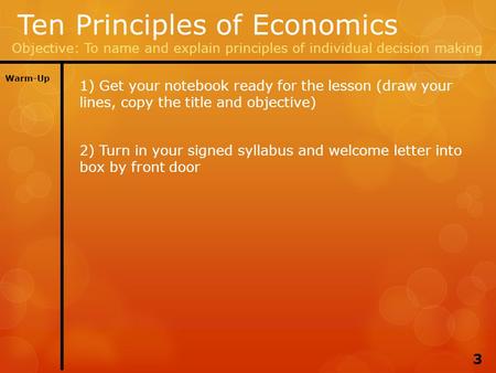 Ten Principles of Economics