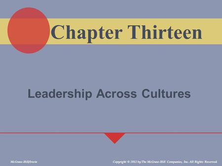 Leadership Across Cultures