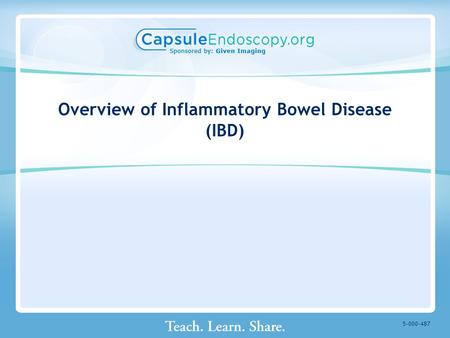 Overview of Inflammatory Bowel Disease (IBD)