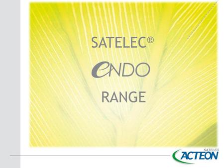 SATELEC® RANGE.