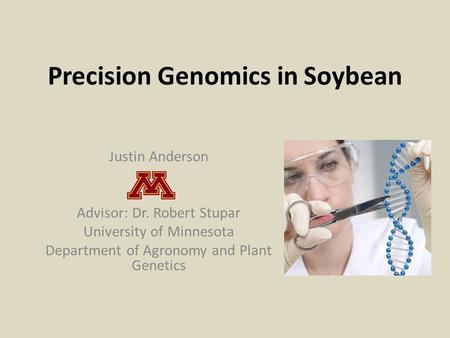 Precision Genomics in Soybean