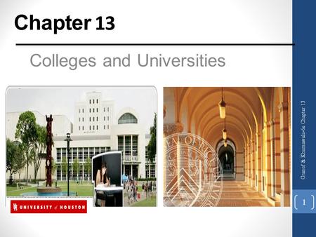 Colleges and Universities