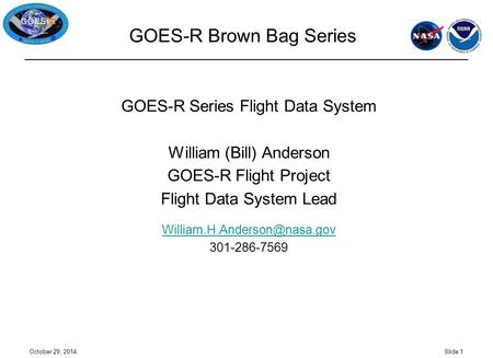 GOES-R Brown Bag Series