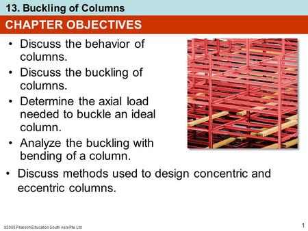 CHAPTER OBJECTIVES Discuss the behavior of columns.