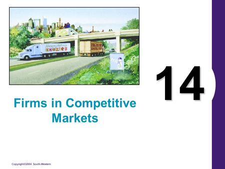 Copyright©2004 South-Western 14 Firms in Competitive Markets.