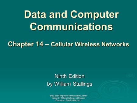 Data and Computer Communications