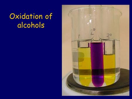 Oxidation of alcohols.