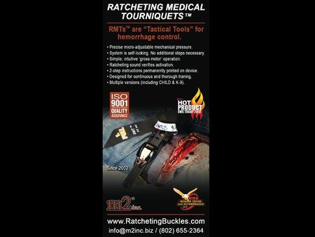 Nov ’01:m2® starts R&D of a Ratcheting Medical Tourniquet™ June ’02:RMT™ first commercialized to Biomedical Innovations. Marketed as “BURKE” Aug ‘02-Dec.