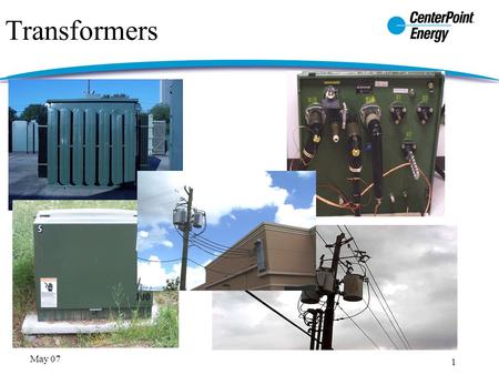 1 May 07 Transformers. 2 May-07 Distribution Transformer Energy Conservation Standards; Proposed Rule Department of Energy Office of Energy Efficiency.