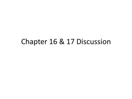 Chapter 16 & 17 Discussion. Endo and exo are meaningless without substitutents to provide frame of reference Meso = identical.