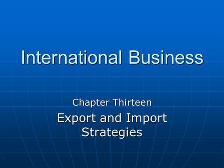 International Business