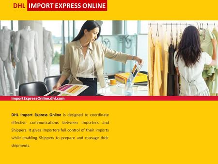 DHL IMPORT EXPRESS ONLINE