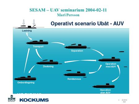 21/03/2015 1 SESAM – UAV seminarium 2004-02-11 Mari Persson.