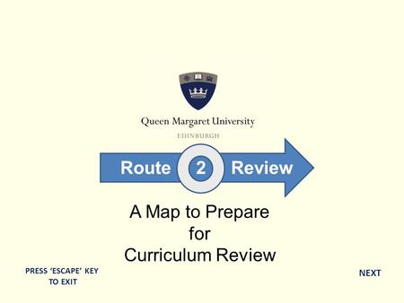 A Map to Prepare for Curriculum Review