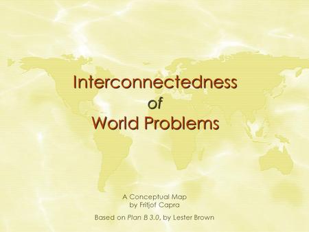 Interconnectedness of World Problems