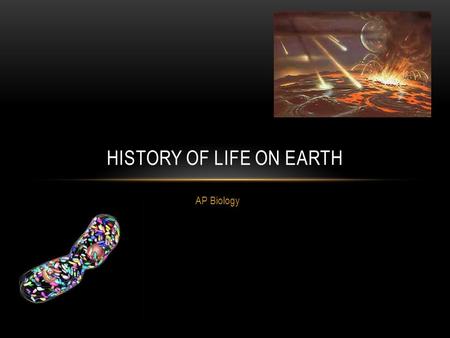 History of Life On Earth