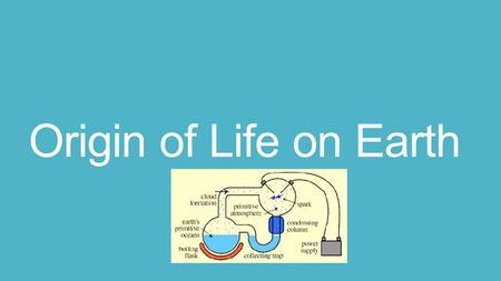 Origin of Life on Earth.