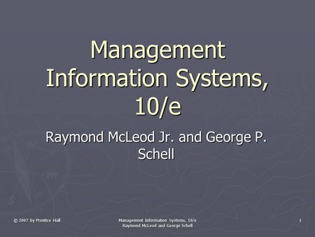 Management Information Systems, 10/e