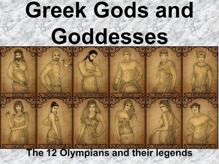 Greek Gods and Goddesses