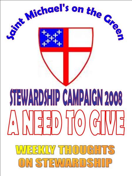 Look inside yourself for that spiritual “need to give” while “giving to the need” which is before us all in support of all God’s good works here on Earth.