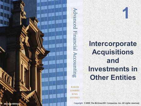 Intercorporate Acquisitions and Investments in Other Entities