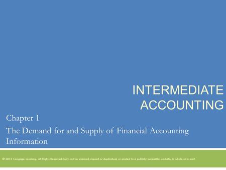 Intermediate Accounting