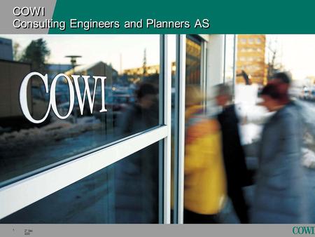 1 27 Sep. 2000 COWI Consulting Engineers and Planners AS.