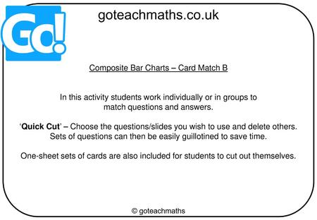 Composite Bar Charts – Card Match B