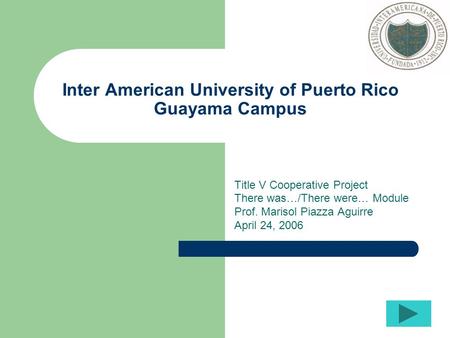 Inter American University of Puerto Rico Guayama Campus