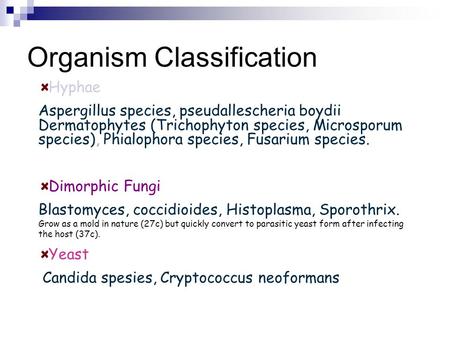 Organism Classification