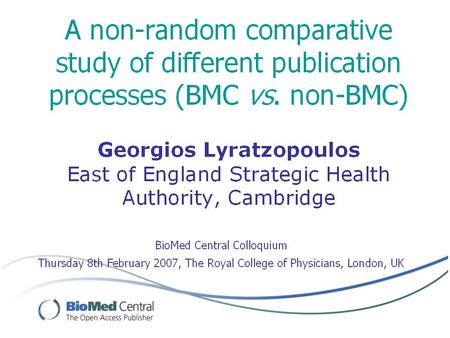 Study population 23 peer-reviewed publications (21 in Medline, one under “Liratsopulos” ) 3 Editorials, 2 systematic reviews, 1 methodology, 17 original.