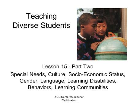 Teaching Diverse Students