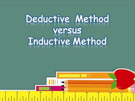 The teacher tells or shows directly what he/she wants to teach. This is also referred to as direct instruction.