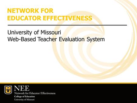 NETWORK FOR EDUCATOR EFFECTIVENESS