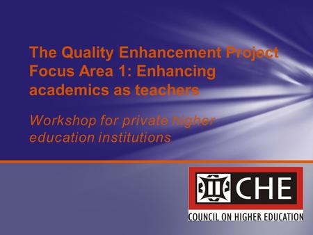 Workshop for private higher education institutions