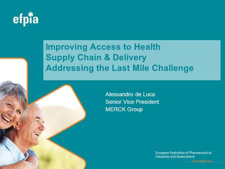 Alessandro de Luca Senior Vice President MERCK Group